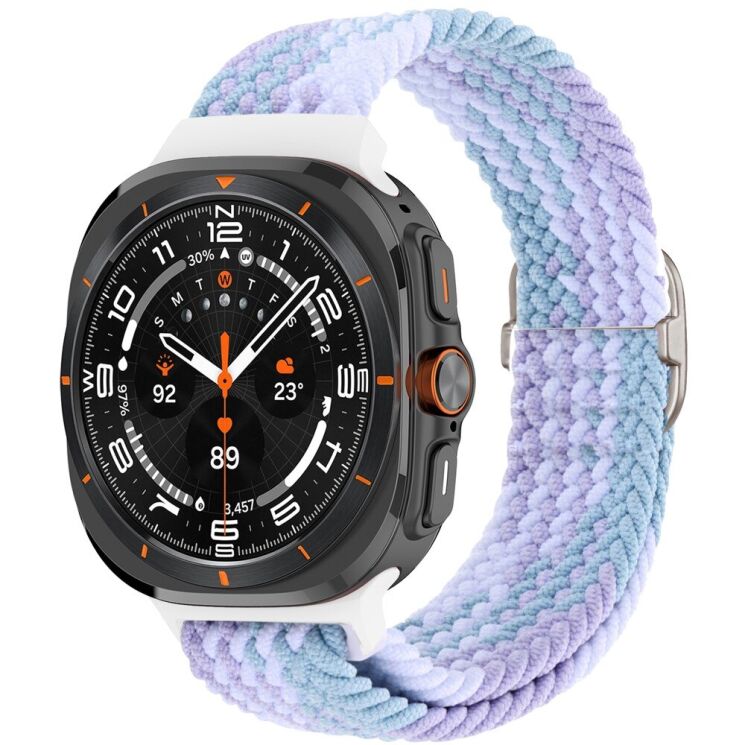 Ремешок Deexe Braided Strap для Samsung Galaxy Watch Ultra (47mm) - Purple: фото 2 из 7