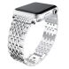 Ремінець Deexe Diamond для Apple Watch 42 (Series 10) / 41 / 40 / SE 40 / 38 - Silver (251817S). Фото 2 з 5