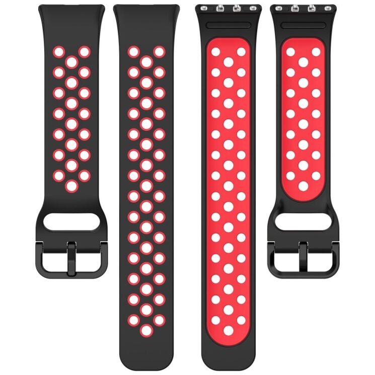Ремешок Deexe Dot Color для Samsung Galaxy Fit 3 - Black / Grey: фото 5 из 7