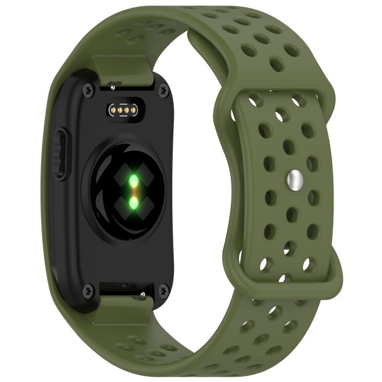 Ремінець Deexe Dot Style для Garmin CIRQA - Army Green: фото 2 з 6