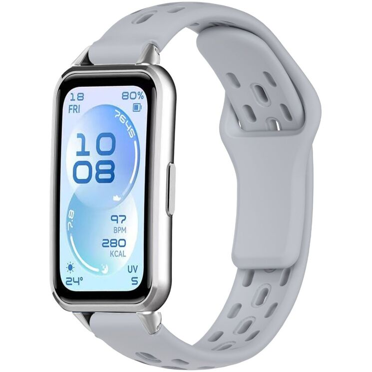 Ремешок Deexe Eclipse для Huawei Band 11 Pro / Band 11 - Grey (410607H) Ремешок Deexe Eclipse для Huawei Band 11 Pro / Band 11 - Grey: фото 2 из 9