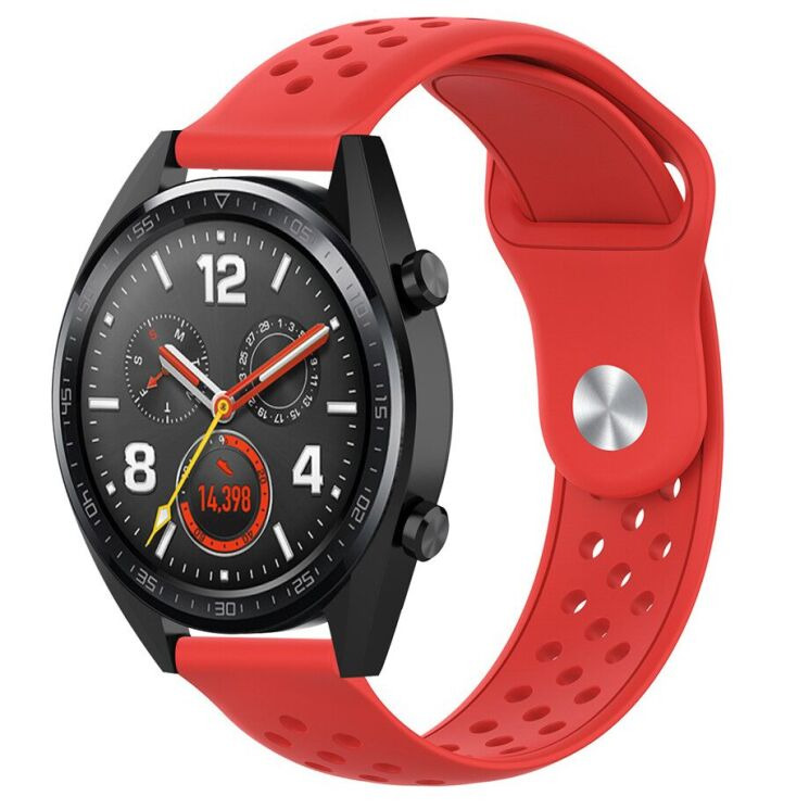 Ремешок Deexe Holes Strap для Samsung Galaxy Gear S3 - Red: фото 1 из 4