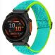 Ремешок Deexe Knitted Strap для Garmin Fenix 8 (47mm) / Fenix E (47mm) / Quatix 8 (47mm) - Yellowgreen (367407YG). Фото 2 из 5