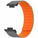 Ремешок Deexe Magnetic Band для Huawei Watch Fit 3 - Grey / Orange (357110HO). Фото 3 из 3