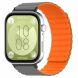 Ремешок Deexe Magnetic Band для Huawei Watch Fit 3 - Grey / Orange (357110HO). Фото 2 из 3