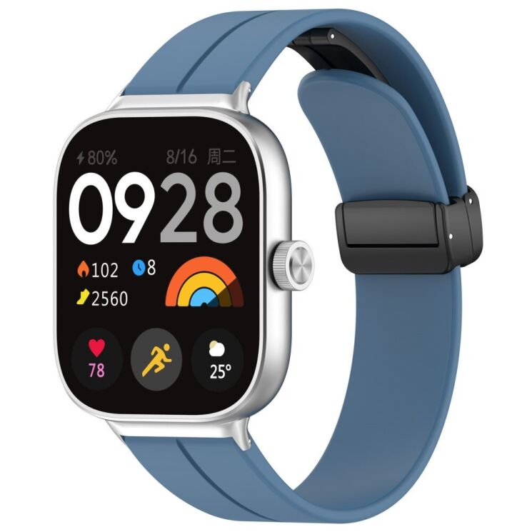 Ремешок Deexe Magnetic Braselet для Xiaomi Redmi Watch 4 / Mi Smart Band 8 Pro / Band 9 Pro - Blue: фото 4 из 8