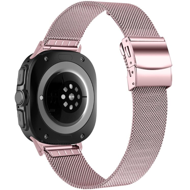 Ремінець Deexe Milanese Bracelet для Samsung Galaxy Watch 8 (40/44mm) / 8 Classic - Rose Pink: фото 1 з 5
