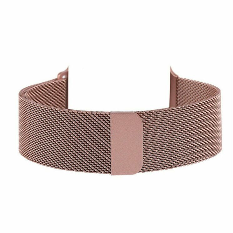 Ремешок Deexe Milanese Stainless Steel для Apple Watch 46 / 45 / 44 / SE 44 / 42 (Series 1-3) / Ultra / Ultra 2 - Pink: фото 3 из 12