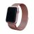 Ремешок Deexe Milanese Stainless Steel для Apple Watch 46 / 45 / 44 / SE 44 / 42 (Series 1-3) / Ultra / Ultra 2 - Pink: фото 1 з 12