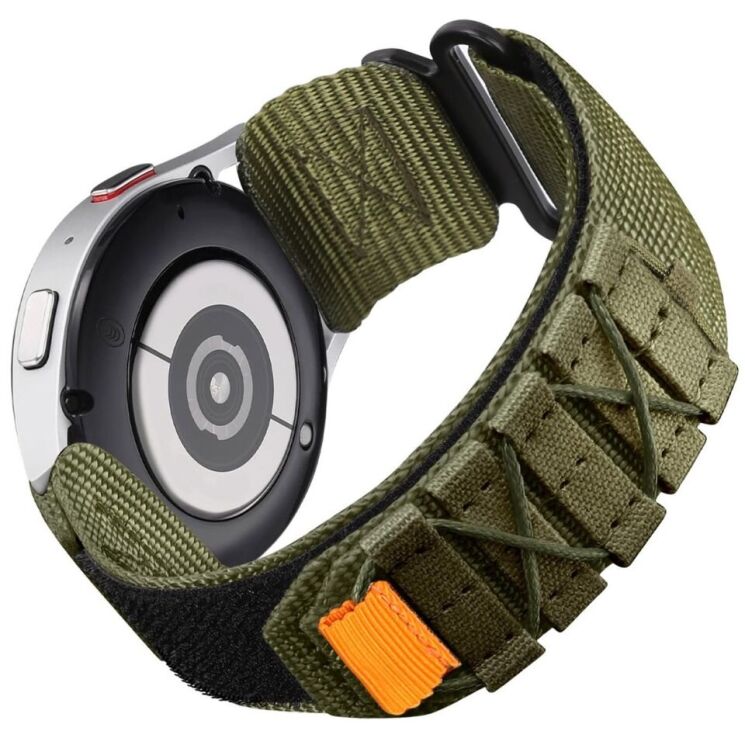 Ремешок Deexe Military для часов с шириной крепления 20мм - Army Green: фото 1 из 8
