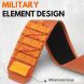 Ремешок Deexe Military для часов с шириной крепления 20мм - Orange (895445O). Фото 6 из 8