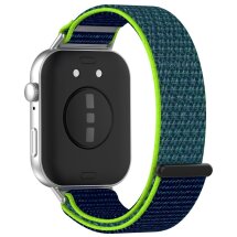 Ремінець Deexe Nylon Loop для Huawei Watch Fit 3 - Lime / Blue: фото 1 з 7