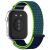 Ремешок Deexe Nylon Loop для Huawei Watch Fit 3 - Lime / Blue: фото 1 из 7
