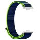 Ремінець Deexe Nylon Loop для Huawei Watch Fit 3 - Lime / Blue (357104GL). Фото 2 з 7