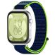 Ремінець Deexe Nylon Loop для Huawei Watch Fit 3 - Lime / Blue (357104GL). Фото 3 з 7