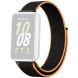 Ремінець Deexe Nylon Loop для Samsung Galaxy Fit 3 - Black / Orange (349001BO). Фото 1 з 3