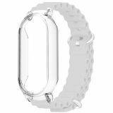 Ремешок Deexe Ocean Silicone для Xiaomi Mi Smart Band 8 - White: фото 1 из 7