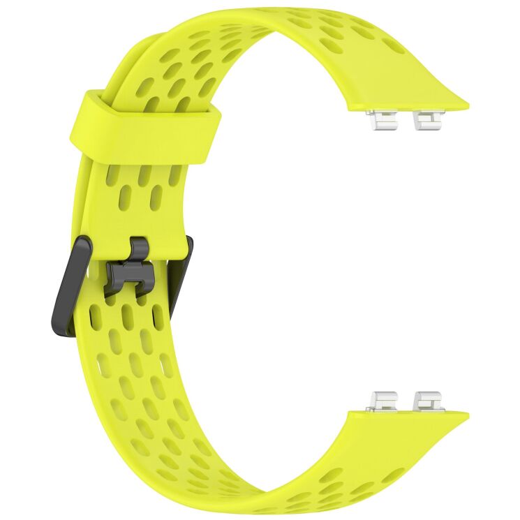 Ремешок Deexe Ocean Strap для Huawei Band 11 Pro / Band 11 - Yellowgreen (410604YG) Ремешок Deexe Ocean Strap для Huawei Band 11 Pro / Band 11 - Yellowgreen: фото 3 из 9