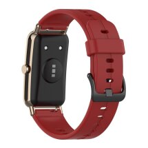 Ремінець Deexe Soft Line для Huawei Watch Fit Mini - Red: фото 1 з 10