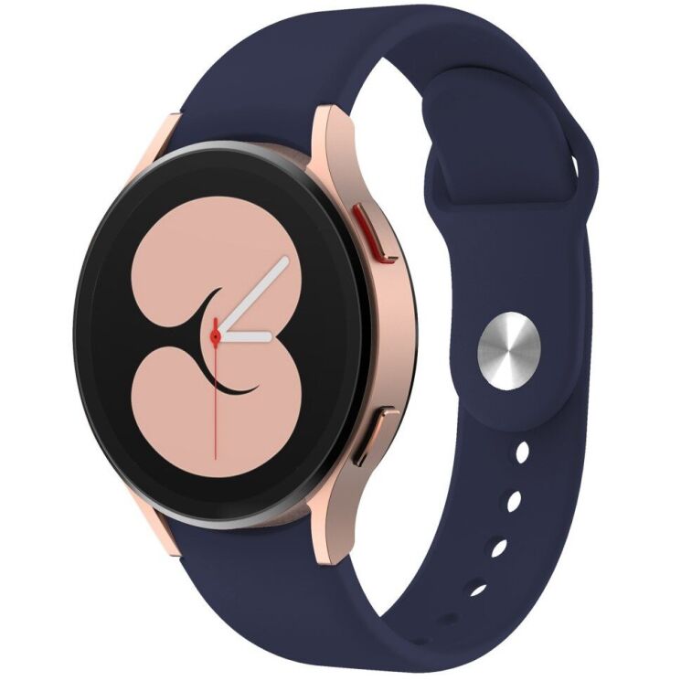 Ремінець Deexe Soft Touch для годинників з шириною кріплення 20мм - Midnight Blue: фото 2 з 4