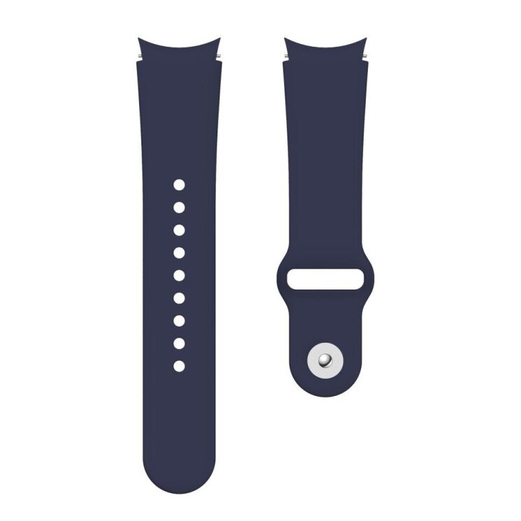 Ремінець Deexe Soft Touch для годинників з шириною кріплення 20мм - Midnight Blue: фото 3 з 4