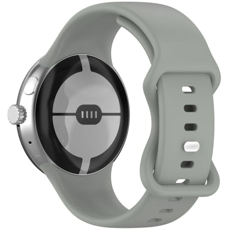 Ремешок Deexe Soft Touch для Google Pixel Watch 3 (45mm) - Grey: фото 1 из 5