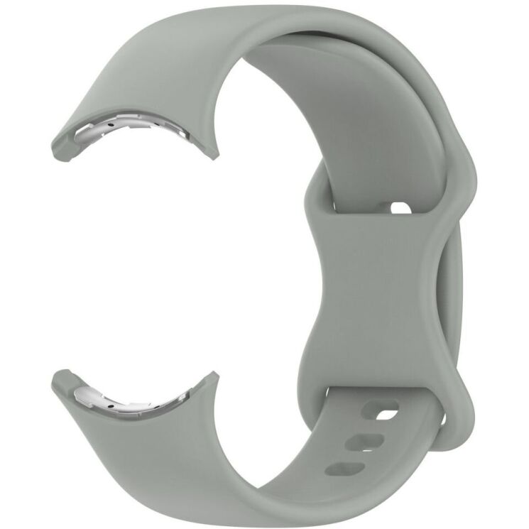 Ремешок Deexe Soft Touch для Google Pixel Watch 3 (45mm) - Grey: фото 3 из 5