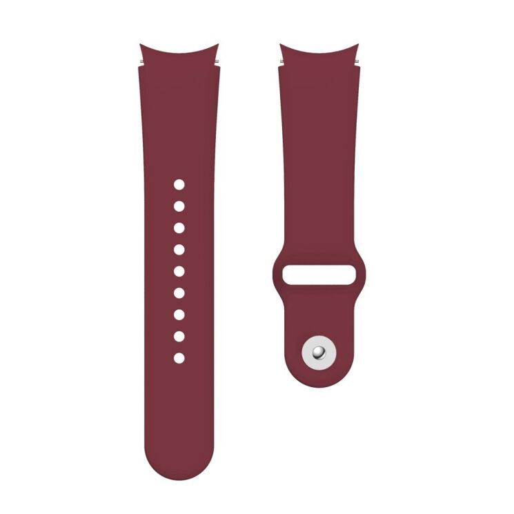 Ремінець Deexe Soft Touch для Samsung Galaxy Watch 5 (40/44mm) / 5 Pro (45mm) - Wine Red: фото 3 з 3