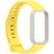 Ремешок Deexe Soft Touch для Xiaomi Mi Smart Band 9 Active / Redmi Band 3 - Yellow (372400Y). Фото 4 из 12