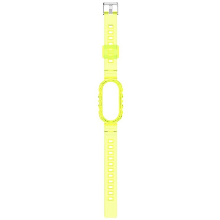 Ремешок Deexe Solid Color для Xiaomi Mi Smart Band 8 / 9 - Transparent Yellow: фото 5 из 9