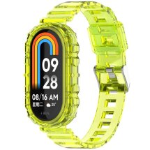 Ремешок Deexe Solid Color для Xiaomi Mi Smart Band 8 / 9 - Transparent Yellow: фото 1 из 9