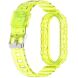 Ремешок Deexe Solid Color для Xiaomi Mi Smart Band 8 / 9 - Transparent Yellow (326041Y). Фото 3 из 9