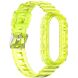 Ремешок Deexe Solid Color для Xiaomi Mi Smart Band 8 / 9 - Transparent Yellow (326041Y). Фото 4 из 9