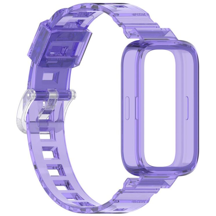 Ремешок Deexe Solid Color для Xiaomi Mi Smart Band 9 Active / Redmi Band 3 - Starry / Purple: фото 4 из 11