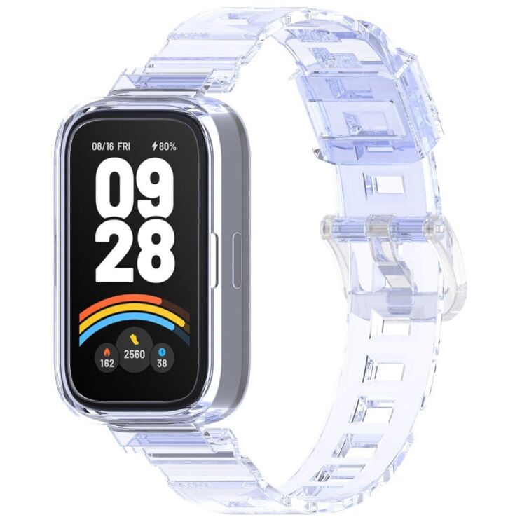 Ремешок Deexe Solid Color для Xiaomi Mi Smart Band 9 Active / Redmi Band 3 - Starry / Purple: фото 5 из 11