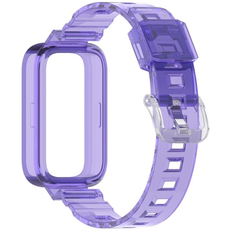 Ремешок Deexe Solid Color для Xiaomi Mi Smart Band 9 Active / Redmi Band 3 - Starry / Purple: фото 3 из 11