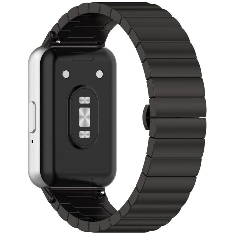 Ремешок Deexe Steel Strap для Samsung Galaxy Fit 3 - Black: фото 2 из 8