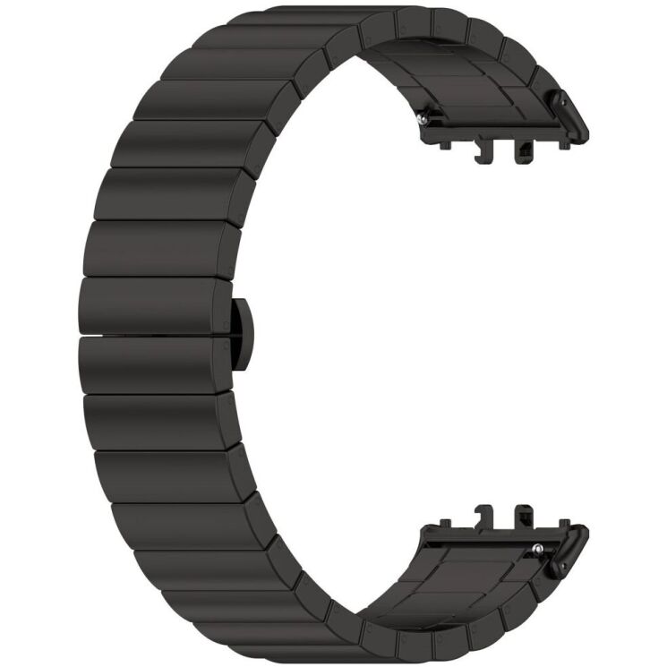 Ремешок Deexe Steel Strap для Samsung Galaxy Fit 3 - Black: фото 4 из 8
