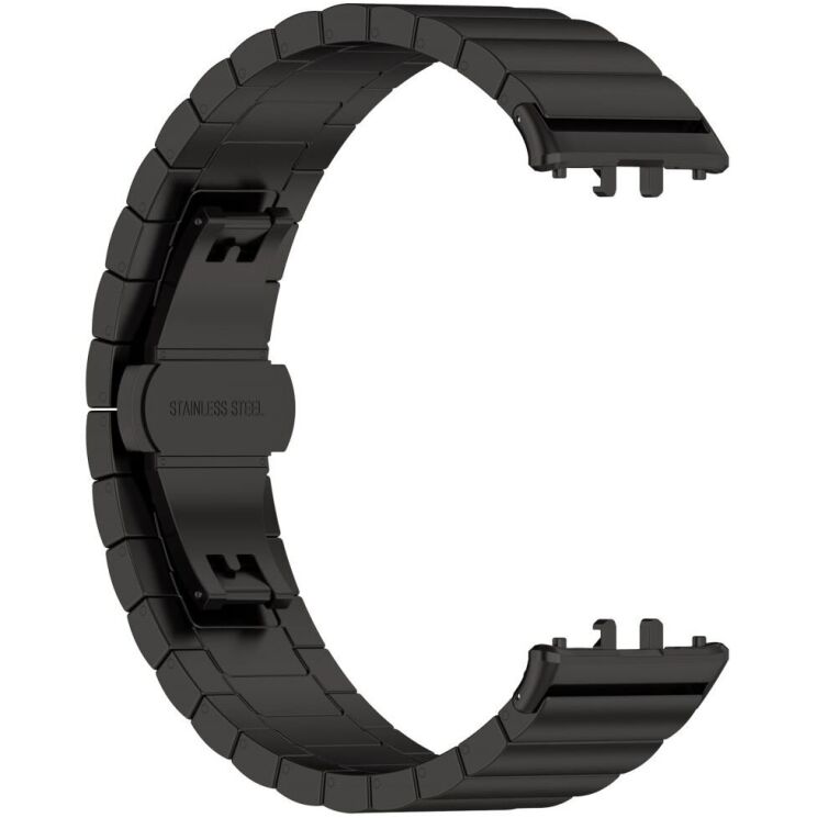 Ремешок Deexe Steel Strap для Samsung Galaxy Fit 3 - Black: фото 3 из 8