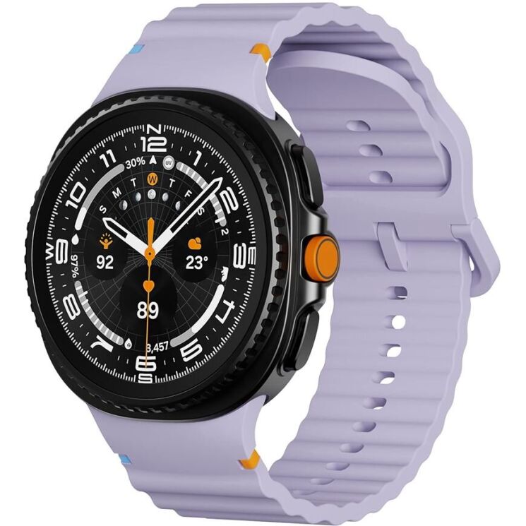 Ремінець KALEBOL Silicone Strap для Samsung Galaxy Watch 8 (40/44mm) / 8 Classic - Purple: фото 3 з 7