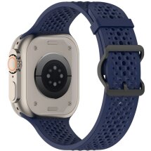 Ремінець Reframe Holes Fit для Apple Watch 49 / 46 / 45 / 44 / SE 44 / 42 (Series 1-3) / Ultra / Ultra 2 - Midnight Blue: фото 1 з 7