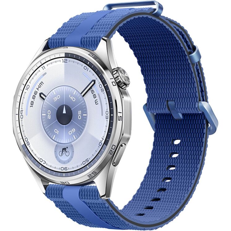 Ремешок Reframe Sport Linear для часов с шириной крепления 22мм - Blue / Black: фото 2 из 9