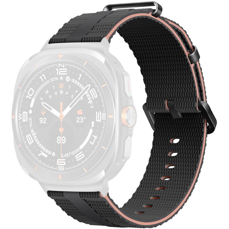 Ремешок Reframe Sport Linear для Samsung Galaxy Watch Ultra (47mm) / Ultra (2025) - Black / Pink (358074BP) Ремешок Reframe Sport Linear для Samsung Galaxy Watch Ultra (47mm) / Ultra (2025) - Black / Pink: фото 1 из 5