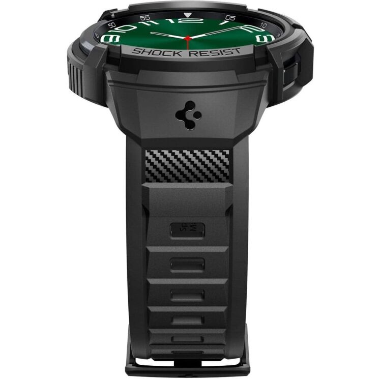 Ремінець з чохолом Spigen (SGP) Rugged Armor Pro (FW) для Samsung Galaxy Watch 6 Classic (47mm) ACS06488 - Black: фото 5 з 20