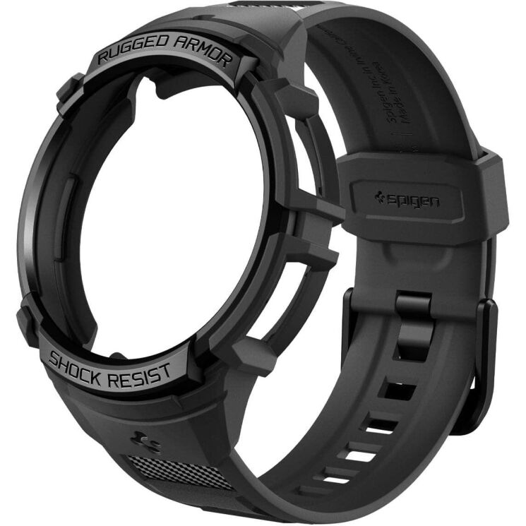 Ремінець з чохолом Spigen (SGP) Rugged Armor Pro (FW) для Samsung Galaxy Watch 6 Classic (47mm) ACS06488 - Black: фото 2 з 20