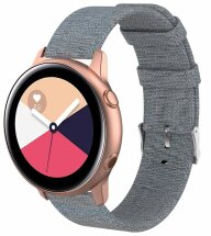Ремінець UniCase Cloth Texture для Samsung Watch Active / Active 2 40mm / Active 2 44mm - Dark Grey: фото 1 з 4