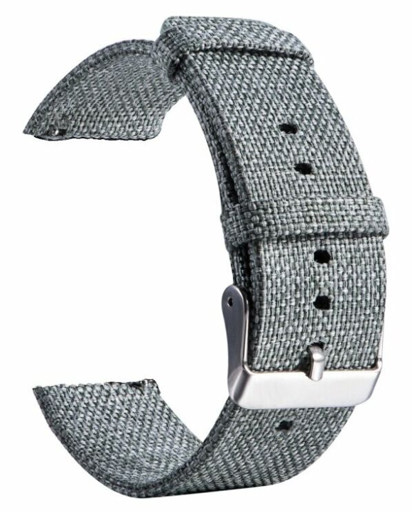 Ремінець UniCase Cloth Texture для Samsung Watch Active / Active 2 40mm / Active 2 44mm - Dark Grey: фото 2 з 4