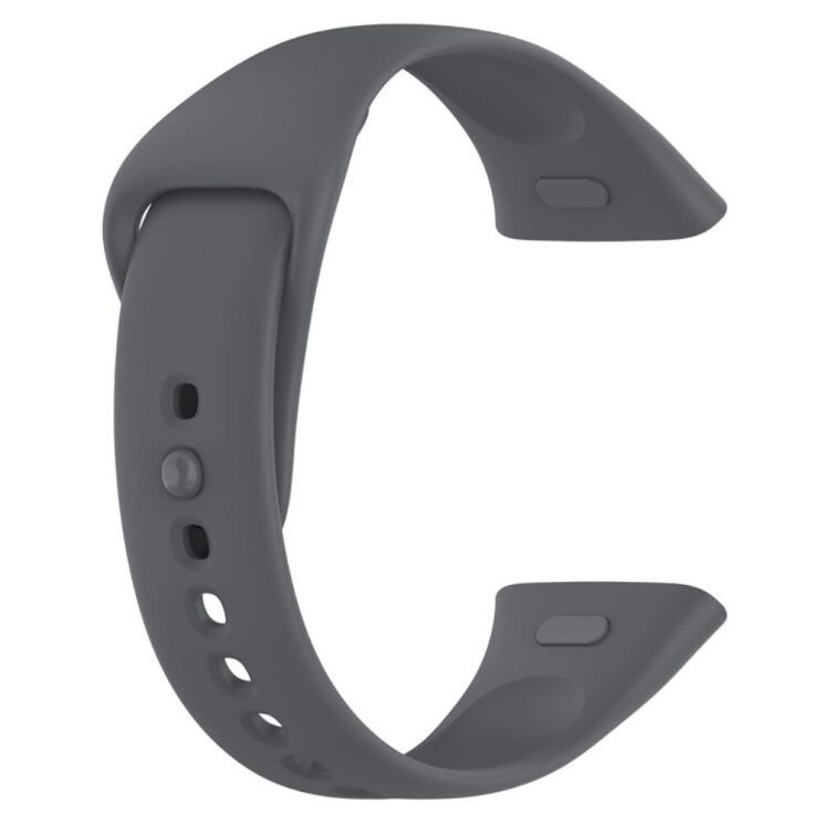 Ремешок UniCase Silicone Band для Xiaomi Redmi Watch 3 - Dark Grey: фото 4 из 5