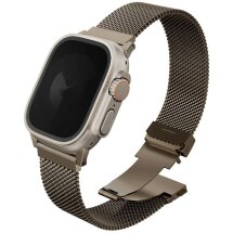 Ремінець UNIQ Dante Pro для Apple Watch 46 / 44 / SE 44 / 45 / Ultra / Ultra 2 (49mm) - Gold: фото 1 з 3