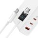 Сетевое зарядное устройство Baseus GaN5 Pro Fast Charger 2C+U (140W) + кабель Type-C to Type-C (240W, 1m) CCGP100202 - White (141928W). Фото 4 из 35